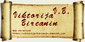 Viktorija Birčanin vizit kartica